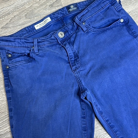 Ag Adriano Goldschmied The Stevie Ankle Slim Straight Leg Jeans Blue Sz 28R - Picture 4 of 12